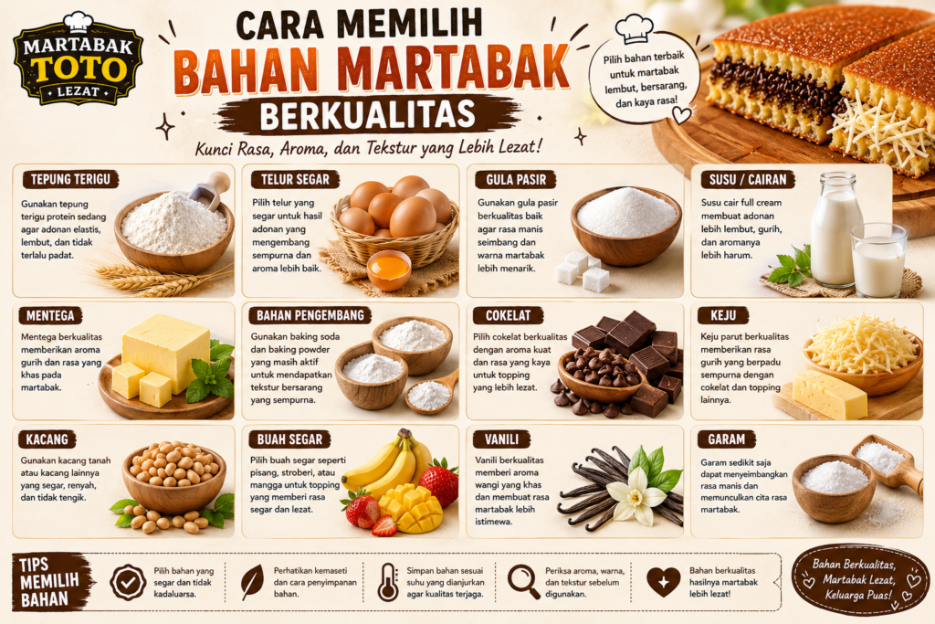 Bahan Martabaktoto Berkualitas Kunci Rasa dan Tekstur Lezat