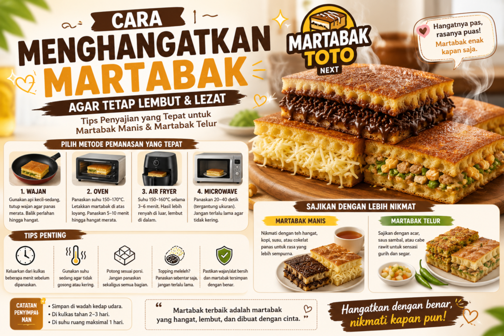 Cara Menghangatkan MartabakToto Tetap Lembut dan Lezat
